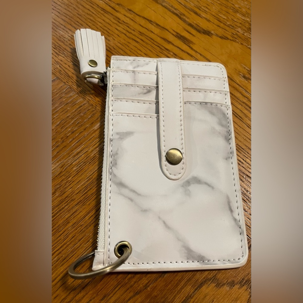 ECOSUSI Key and Card Holder Wallet White Gray - Picture 2 of 7
